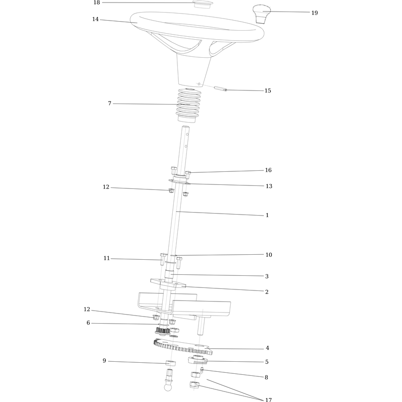 Oleo-Mac APACHE 92 EVO Cat.2020 (APACHE 92 EVO Cat.2020) Parts Diagram, Steering arm