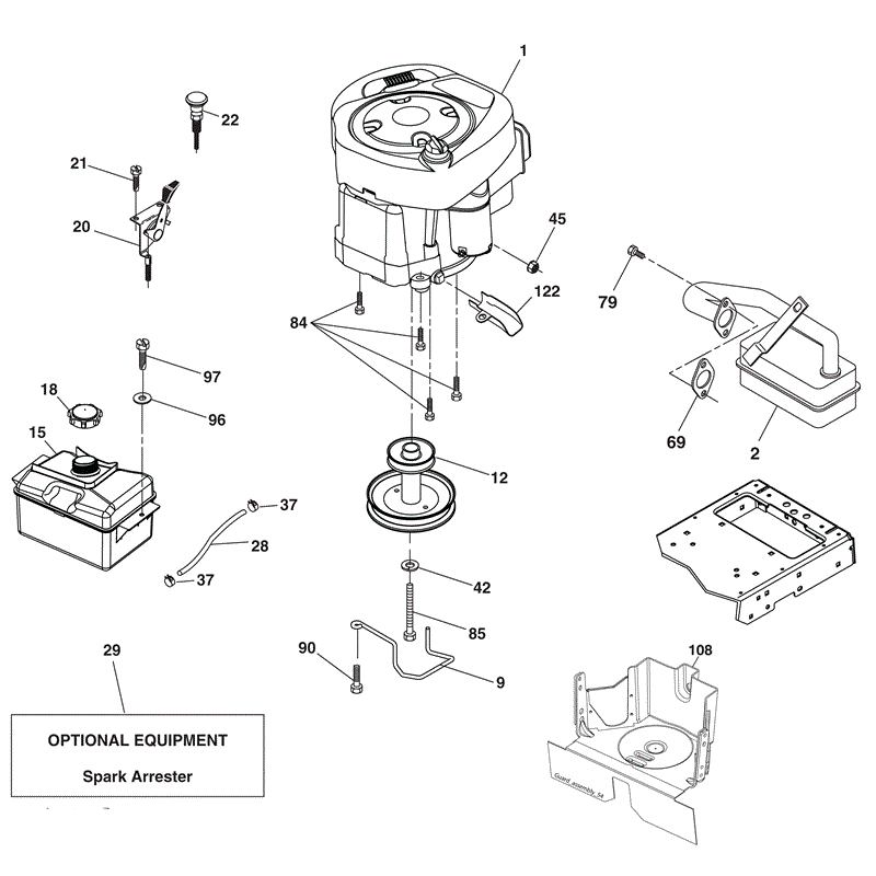 McCulloch M155-107HRB (96051004100 - (2011)) Parts Diagram, Page 6