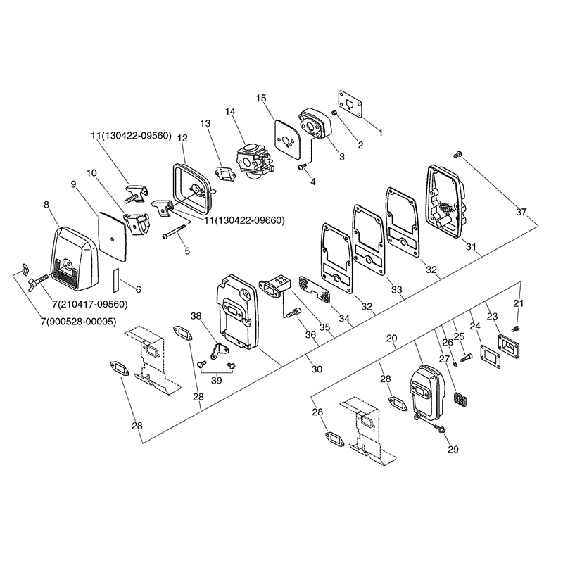 Echo PB-2400 (PB-2400) Parts Diagram, Page 3