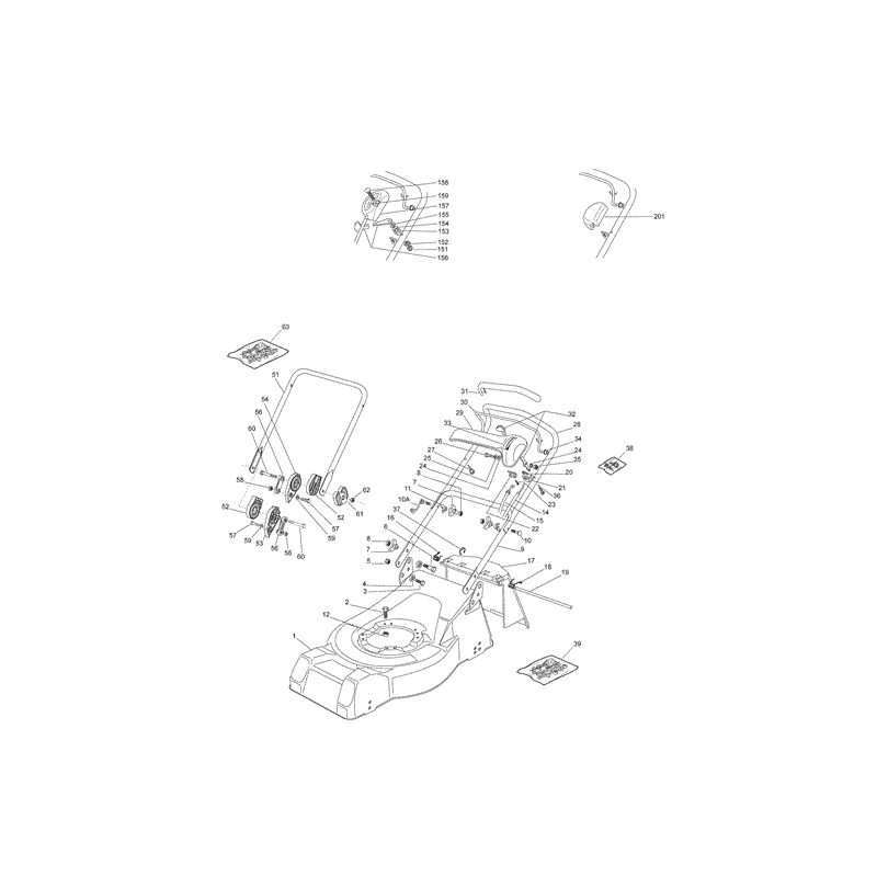 Castel / Twincut / Lawnking NG504 (2005) Parts Diagram, Page 1