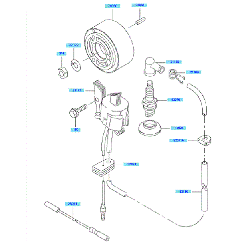 Kawasaki KRB400B (HG400A-BS51) Parts Diagram, Electric Equipment
