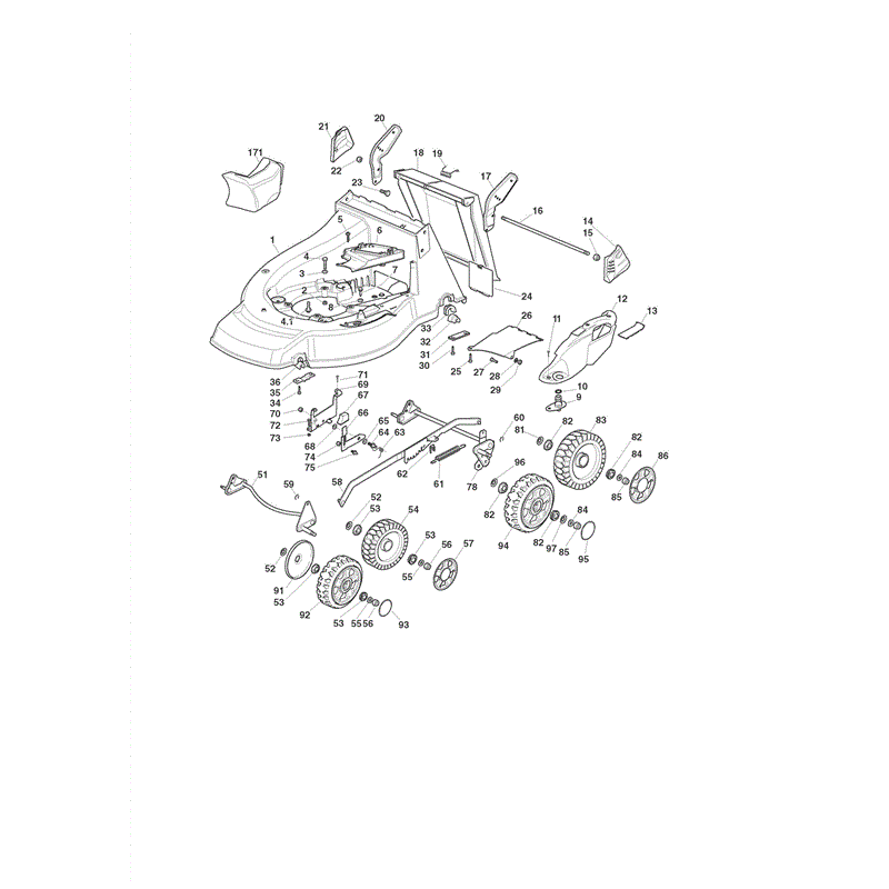 Castel / Twincut / Lawnking TDM504 (2008) Parts Diagram, Page 3