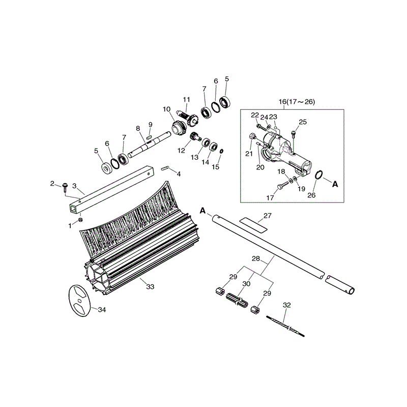 Echo PROSWEEP (PROSWEEP) Parts Diagram, Page 1