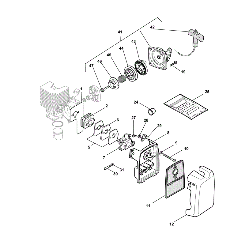 Mountfield MB 4401 Petrol Brushcutter [281820003/MO8] (2008) Parts Diagram, Page 2
