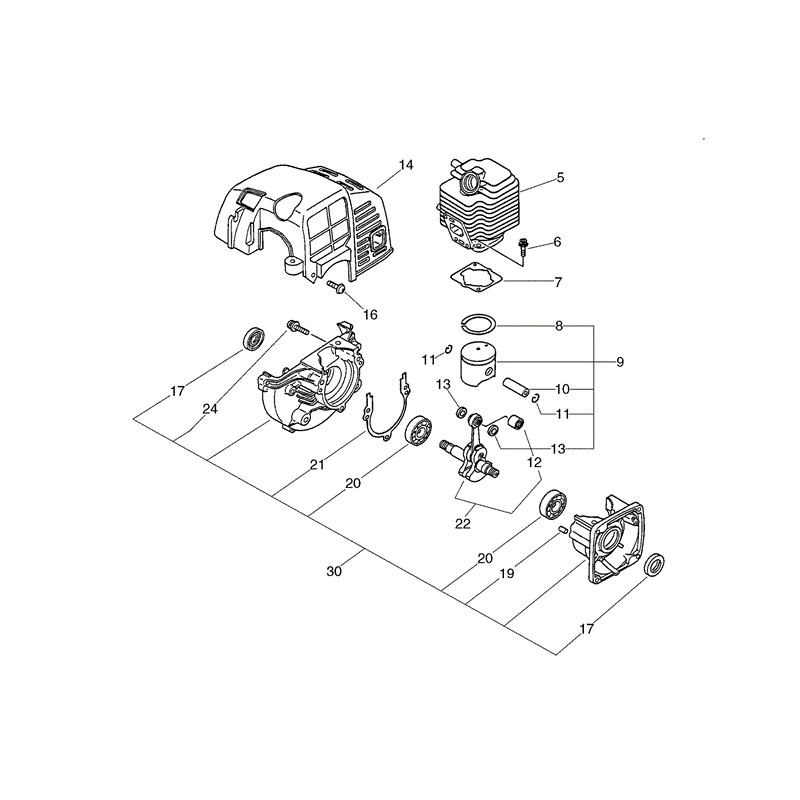 Echo SHR-4100 (SHR-4100) Parts Diagram, Page 1