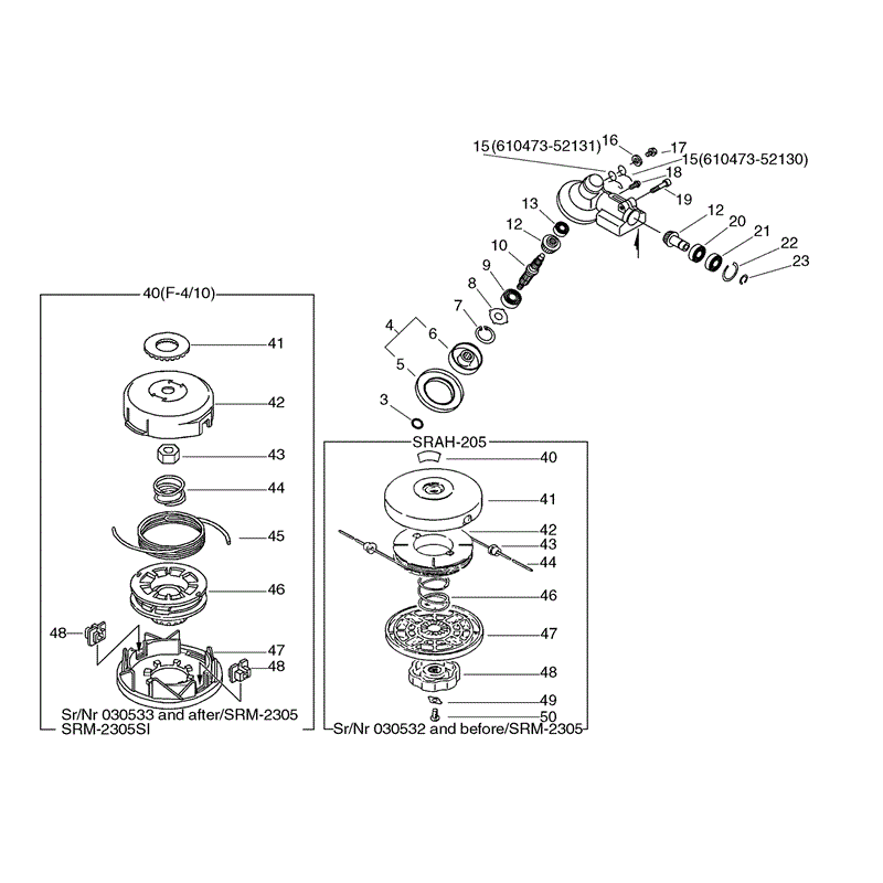Echo SRM-2305 (SRM-2305) Parts Diagram, Page 12
