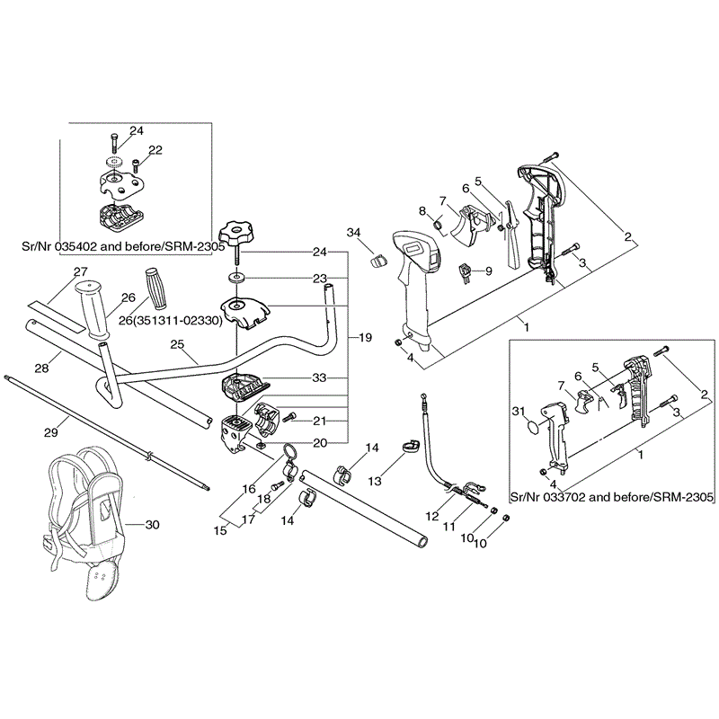 Echo SRM-2305 (SRM-2305) Parts Diagram, Page 9