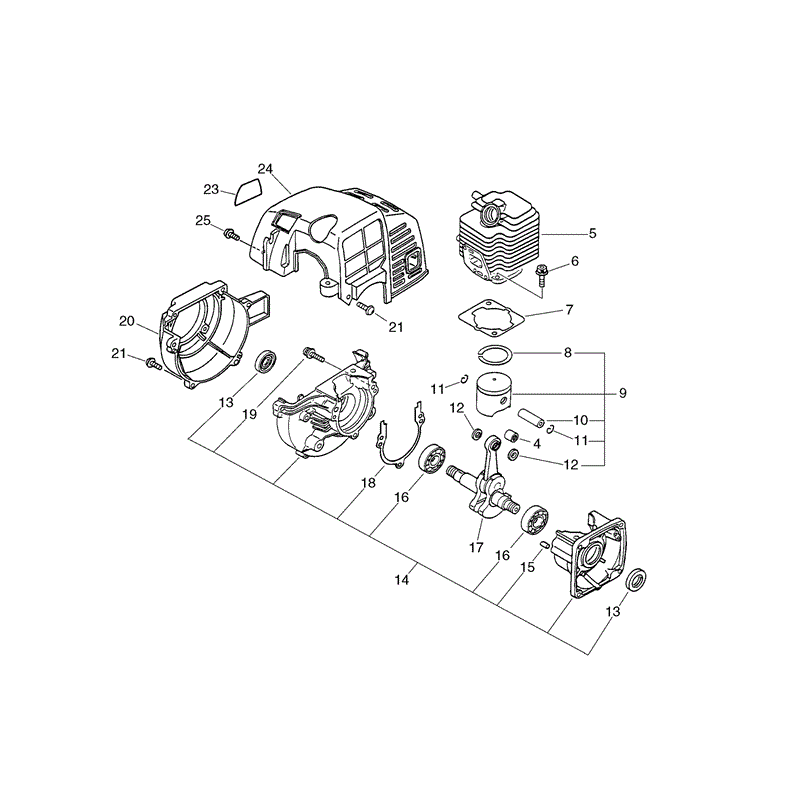 Echo SRM-2450 (SRM-2450) Parts Diagram, Page 1