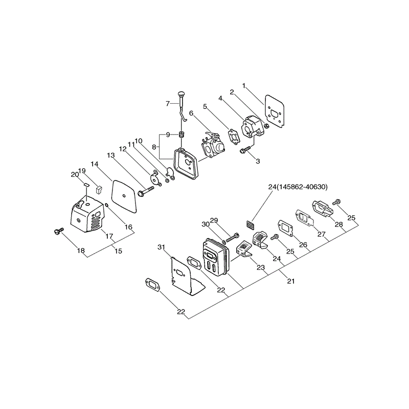 Echo SRM-2455 (SRM-2455) Parts Diagram, Page 3