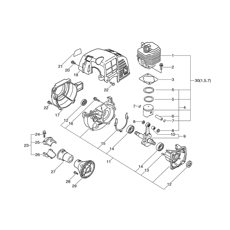 Echo SRM-2455SI (SRM-2455SI) Parts Diagram, Page 1
