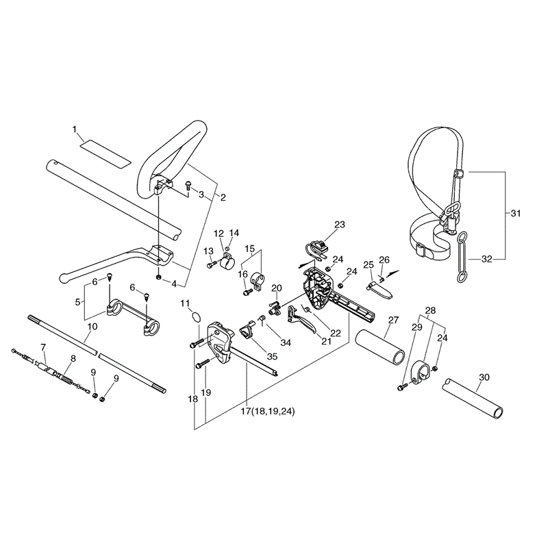 Echo SRM-2455SI (SRM-2455SI) Parts Diagram, Page 11