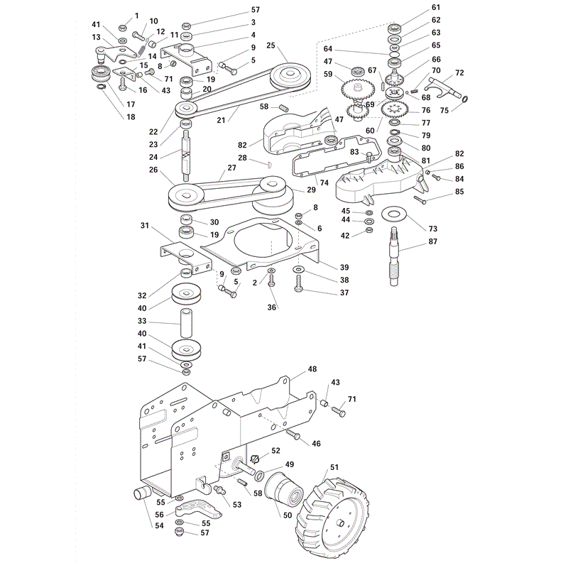 Mountfield Manor 95B (2011) Parts Diagram, Page 1