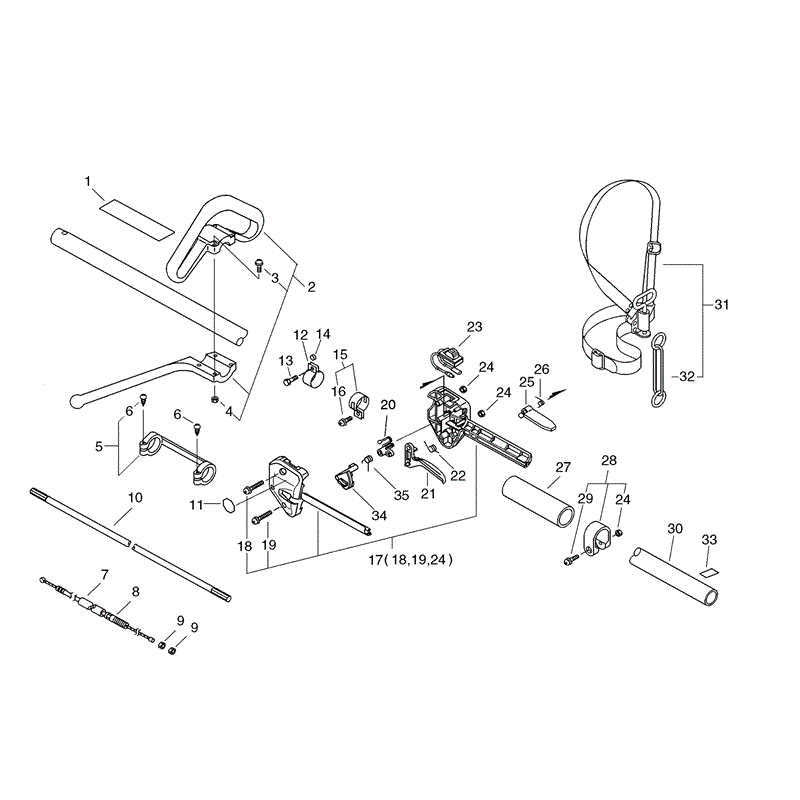 Echo SRM-3155 (SRM-3155) Parts Diagram, Page 12