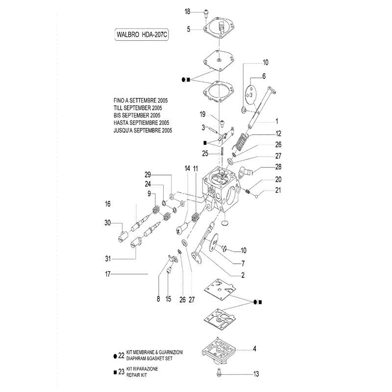 Efco TT163 (2008) Parts Diagram, Page 8