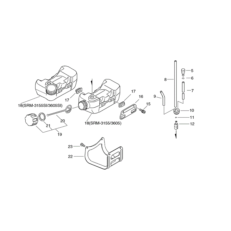 Echo SRM-3155 (SRM-3155) Parts Diagram, Page 6