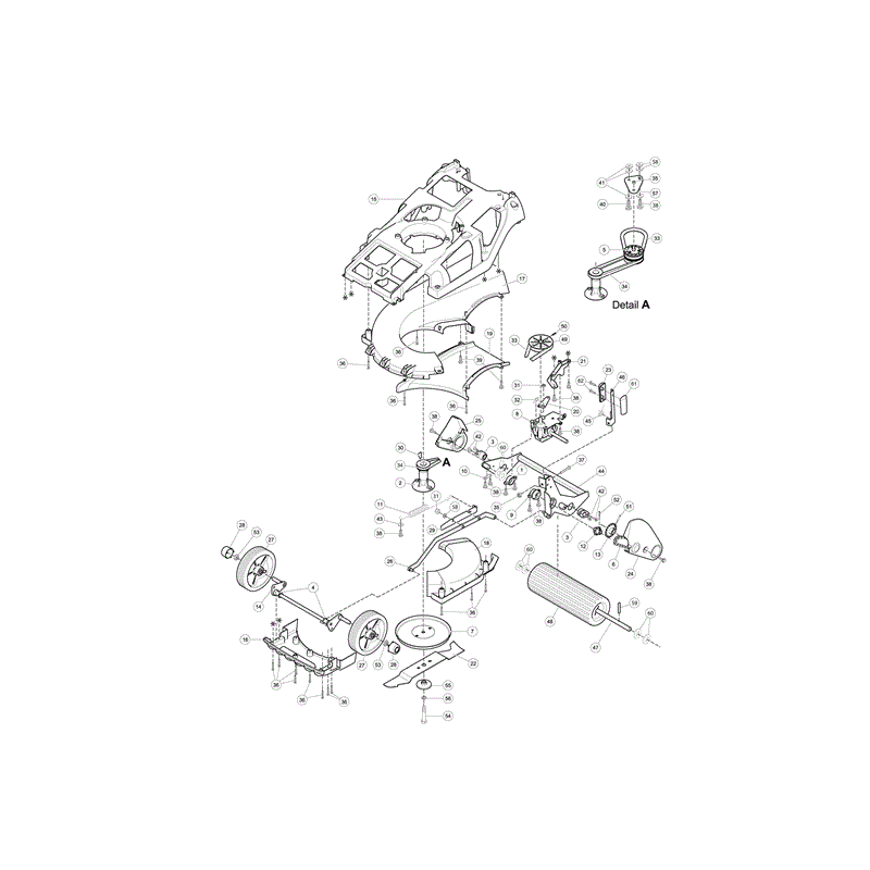 Hayter Spirit 41 Push Rear Roller Lawnmower (617) (617) Parts Diagram, Page 2