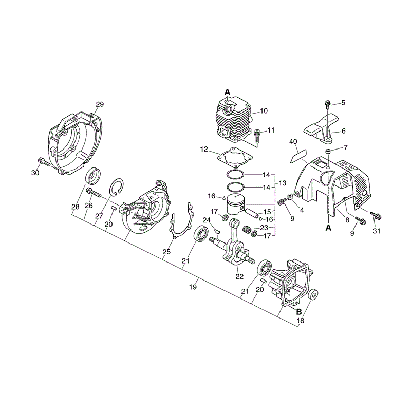 Echo SRM-3550 (SRM-3550) Parts Diagram, Page 1