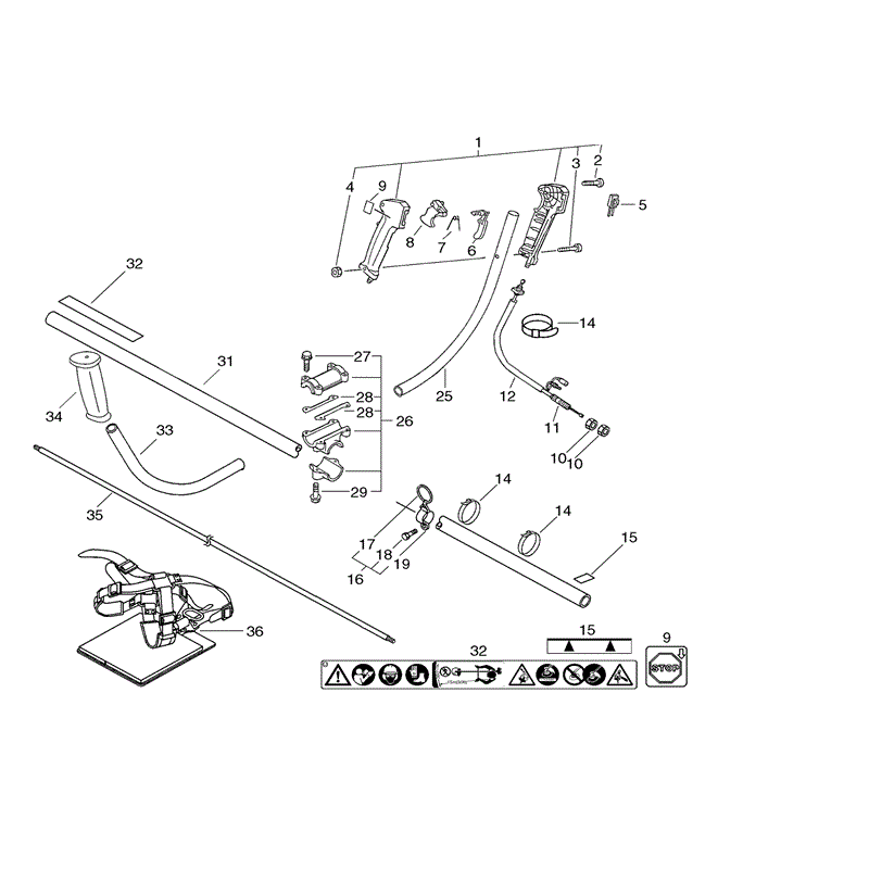 Echo SRM-3605 (SRM-3605) Parts Diagram, Page 7