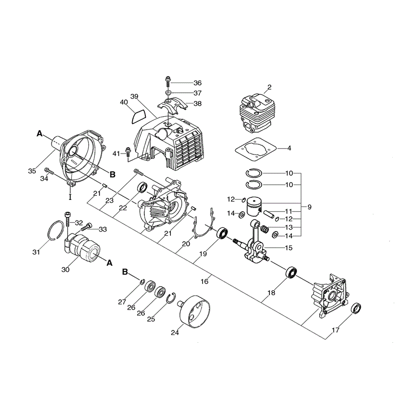 Echo SRM-4000SI (SRM-4000SI) Parts Diagram, Page 1