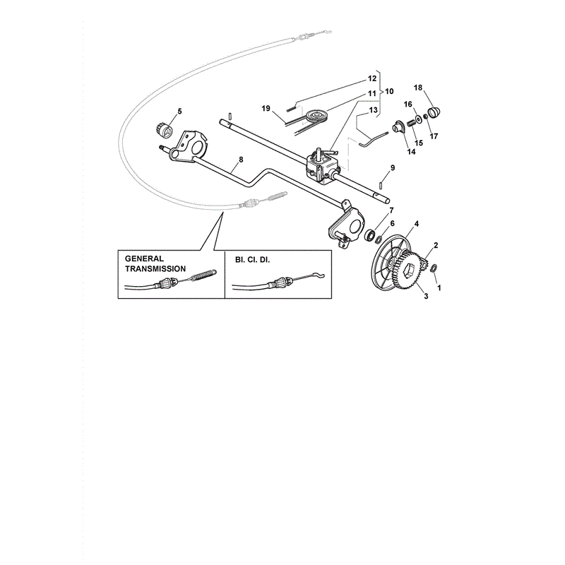 Castel / Twincut / Lawnking XA55MBSE (2011) Parts Diagram, Page 12