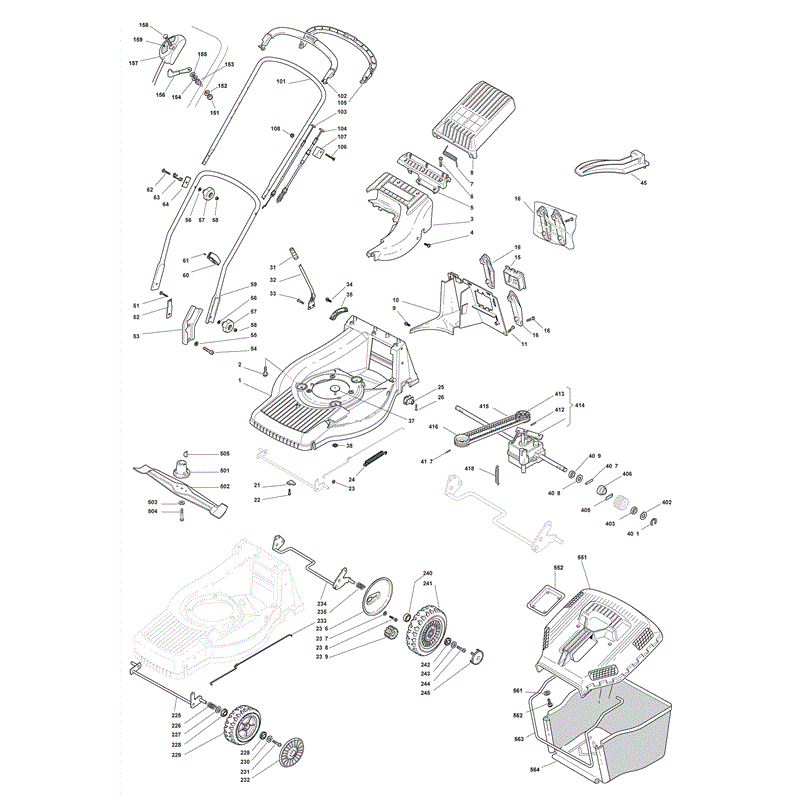 Mountfield M5510PD  (2008) Parts Diagram, Page 1