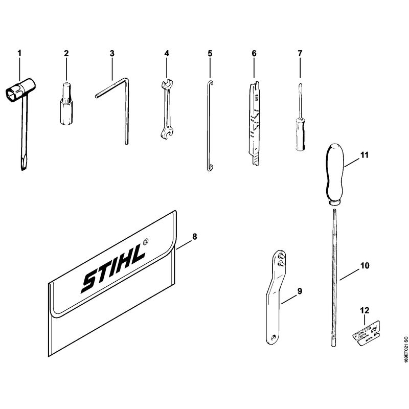 Stihl 032 AV Chainsaw (032AVEQW) Parts Diagram, Tools