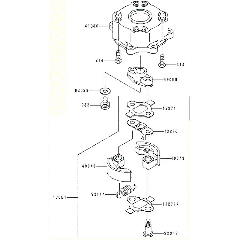 Kawasaki KHS750A  (HB750A-AS50) Parts Diagram, CLUCH