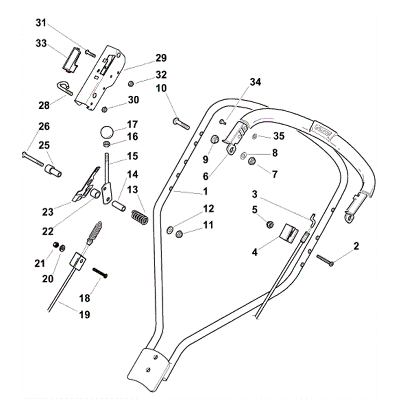 Mountfield MULTICLIP 501-SP (2010) Parts Diagram, Page 1