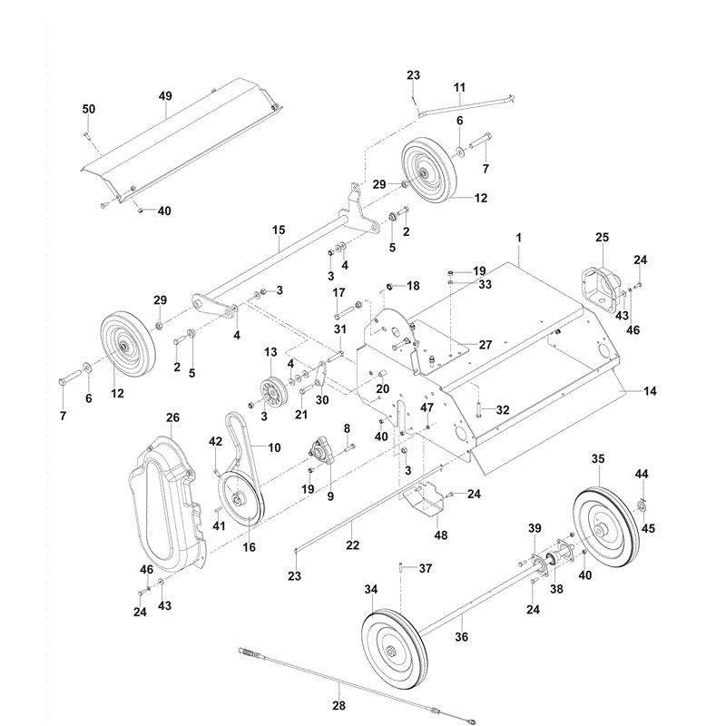 Husqvarna  DT22HNRCE (2010) Parts Diagram, Page 1