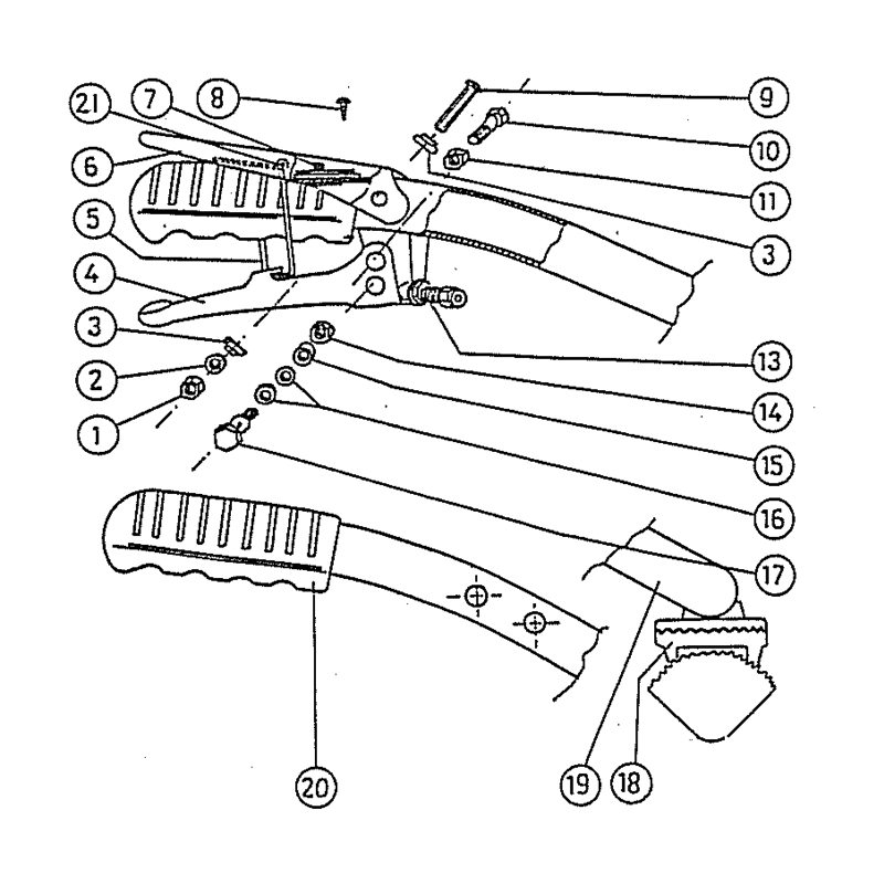 Bertolini 207 (207) Parts Diagram, Handlebar