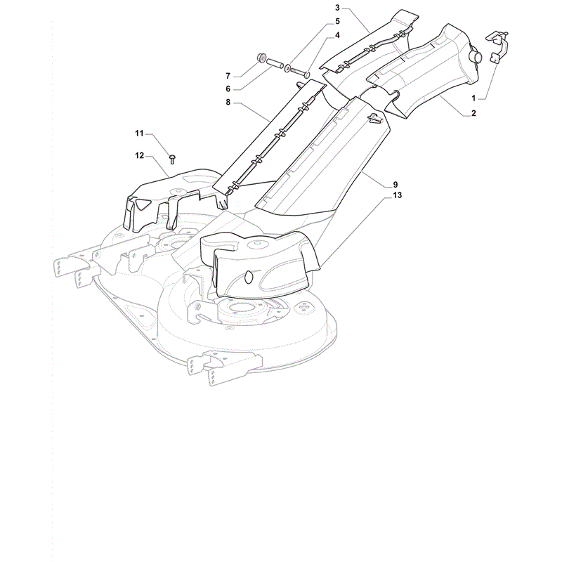 Castel / Twincut / Lawnking XDC140HD (2012) Parts Diagram, Guards