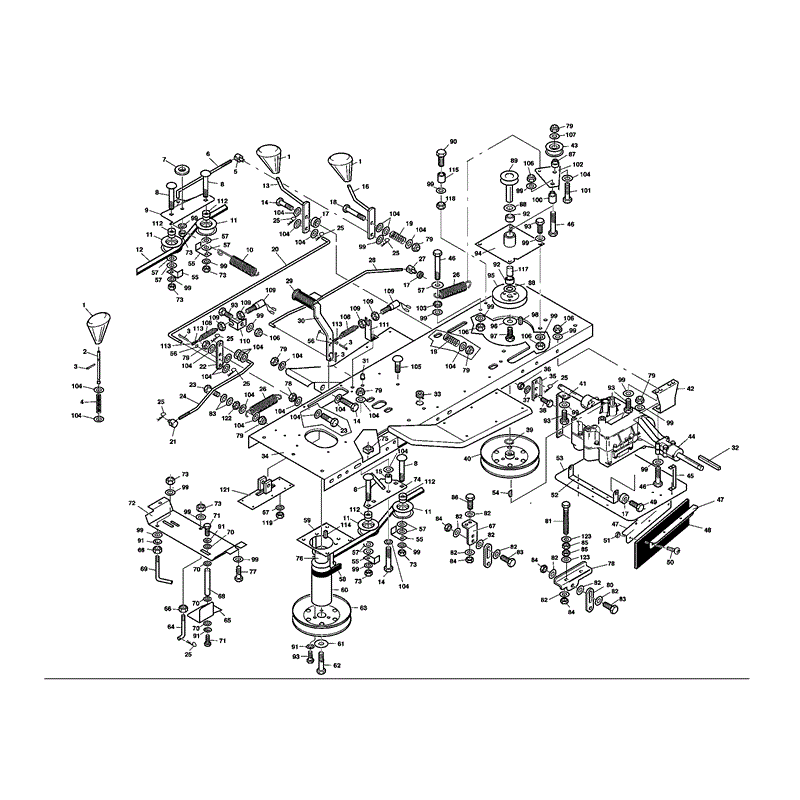 Westwood S1300 Deluxe 36" Tractor  (1998) Parts Diagram, Page 4