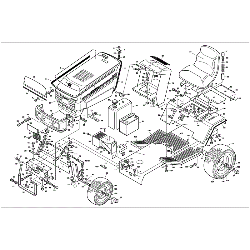 Westwood S1600H 36" Tractor (S1600H36) Parts Diagram, Page 2