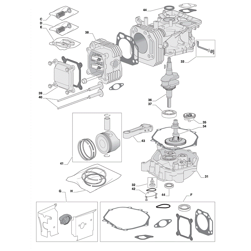 Castel / Twincut / Lawnking TRE0702 (2008) Parts Diagram, Page 2