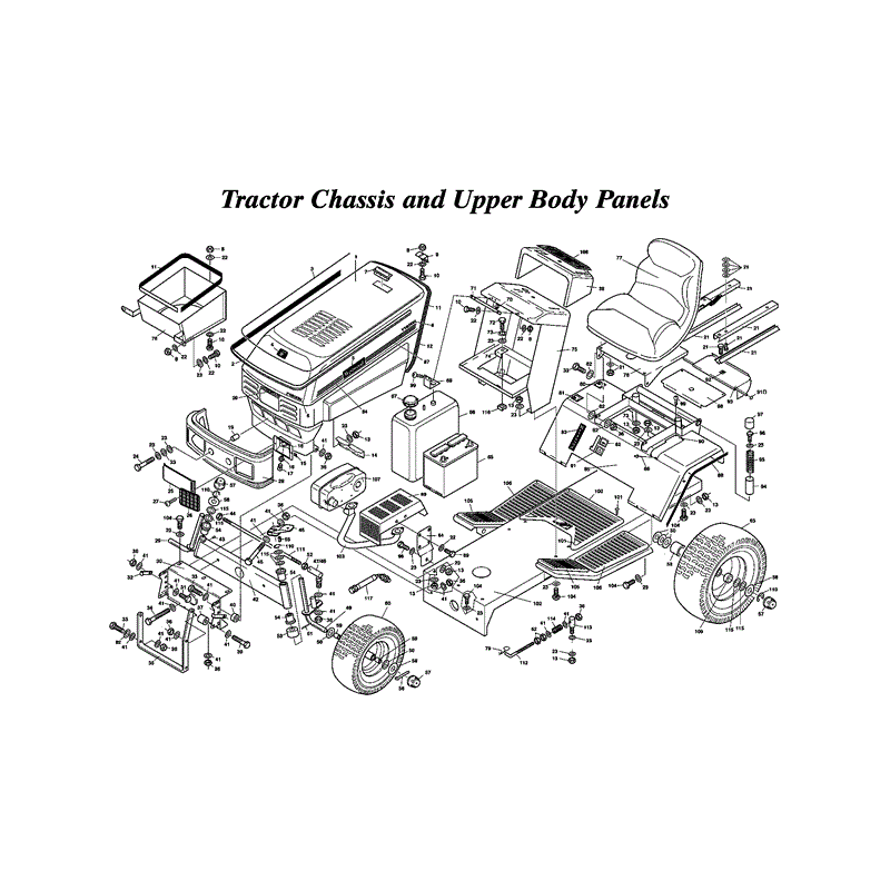 Westwood T1600H 42" Tractor (T1600H42) Parts Diagram, Page 2