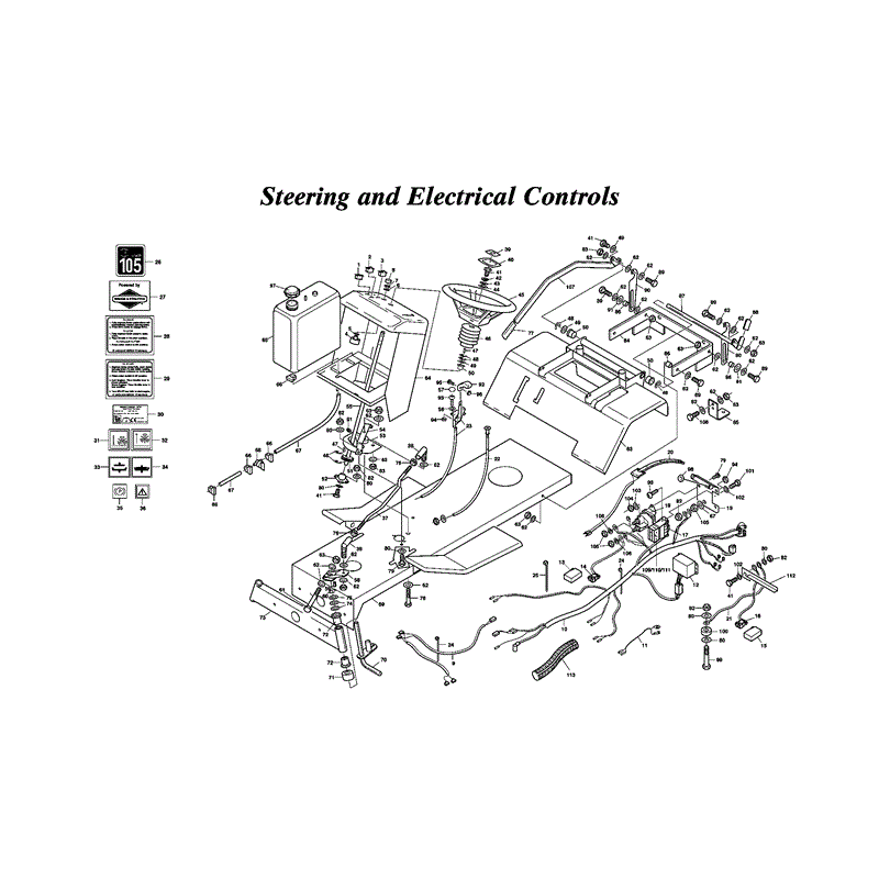 Westwood T1600H 42" Tractor (T1600H42) Parts Diagram, Page 3