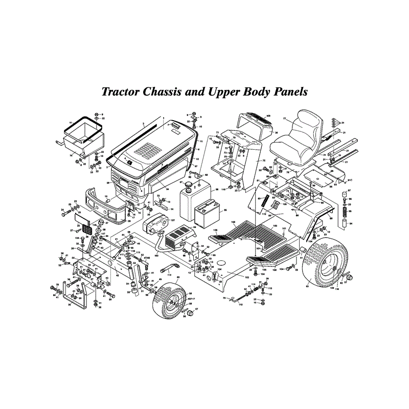 Westwood T1800H 48" Tractor (T1800H48) Parts Diagram, Page 2