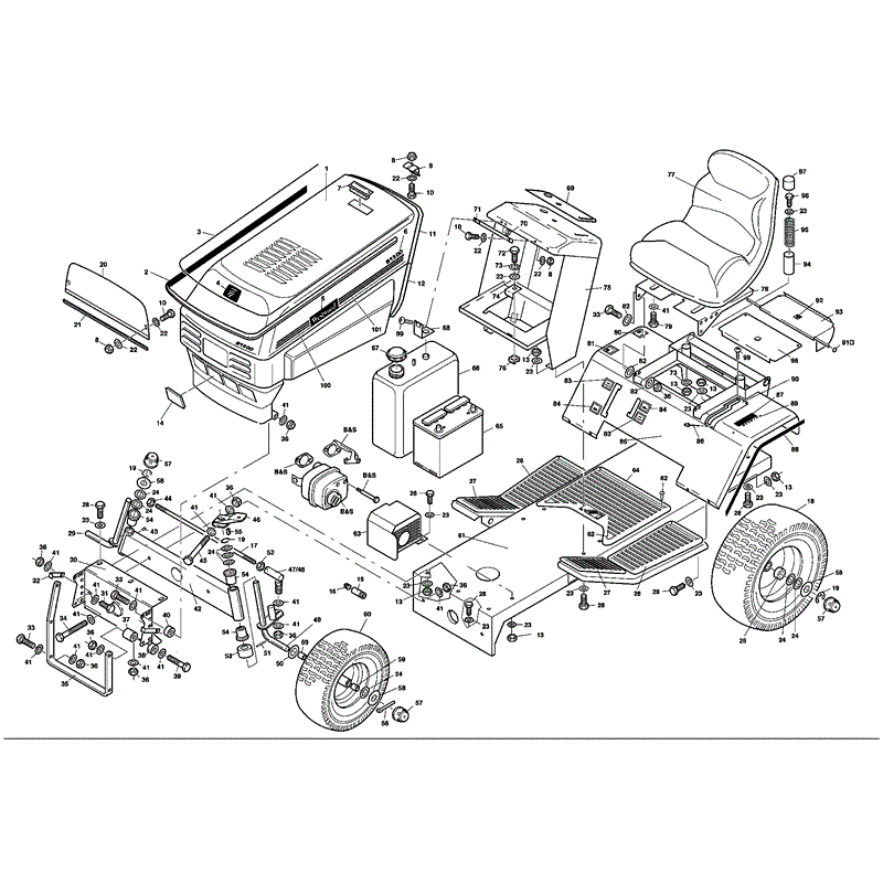 Westwood S1300 36" Tractor  (S130036) Parts Diagram, Page 2
