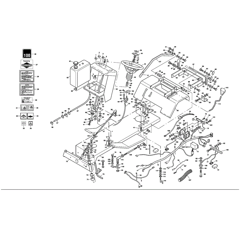Westwood S1300 Agro 36" Tractor  (S130036AGRO) Parts Diagram, Page 3
