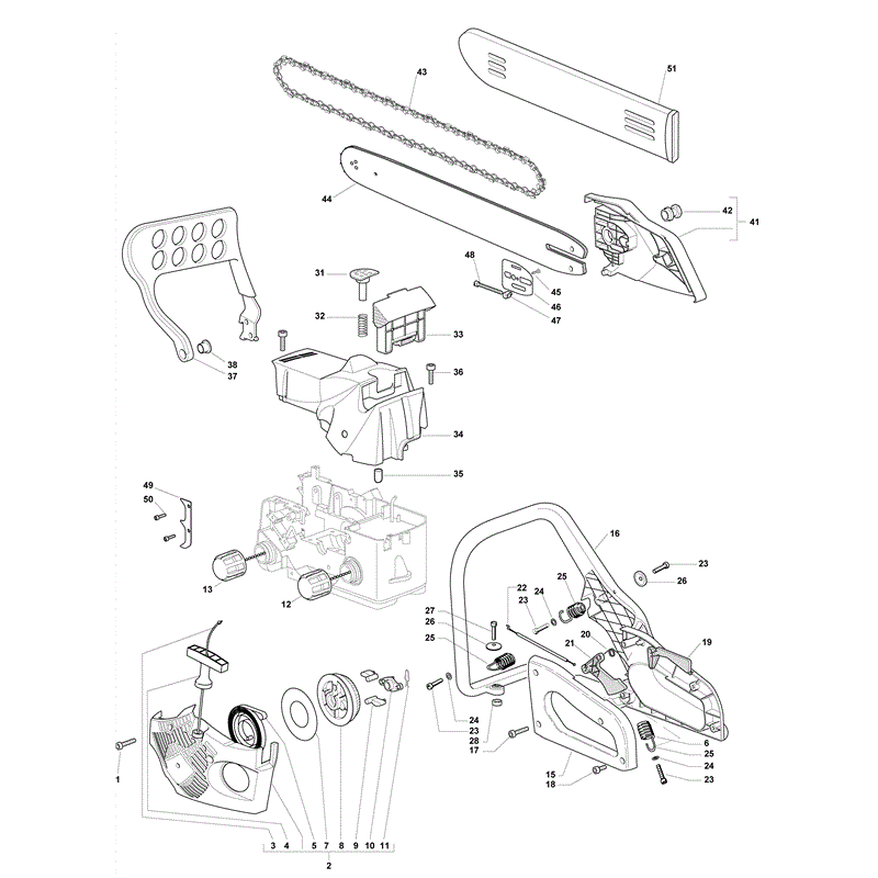 Mountfield MC 3816 (2008) Parts Diagram, Page 2
