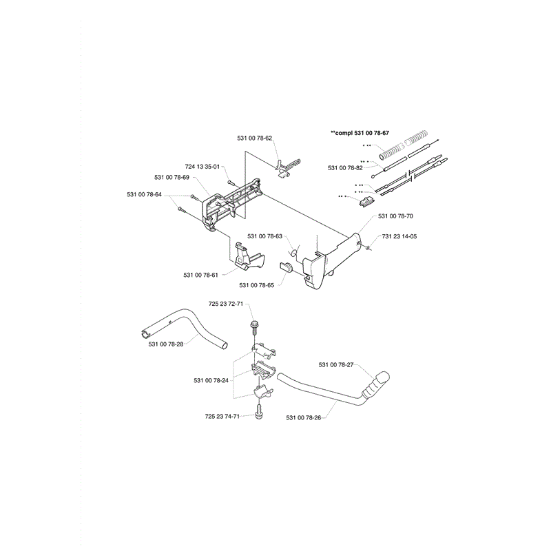 Husqvarna 142R Brushcutter (01-2000) Parts Diagram, Page 1