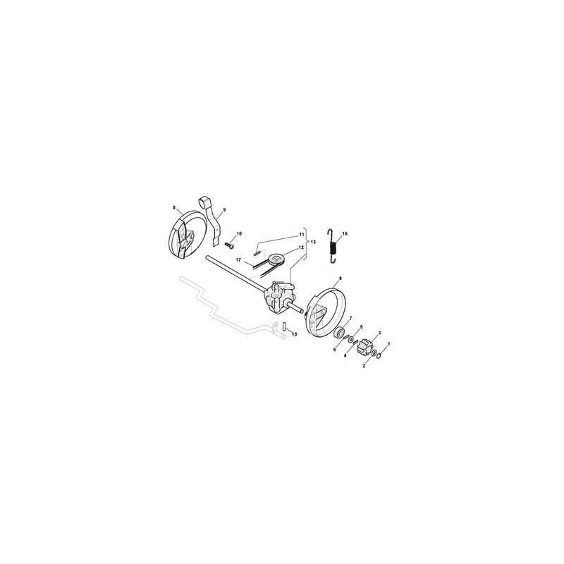 Mountfield 45 S Petrol Rotary Mower (299264743-MOU [2005]) Parts Diagram, Transmission