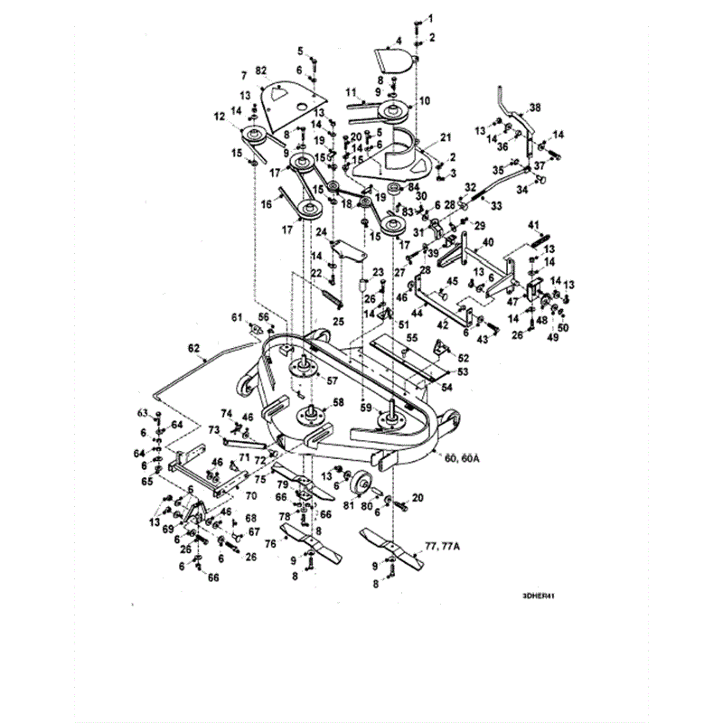 Hayter 16/42 (H1642) Parts Diagram, IBS Cutter Deck