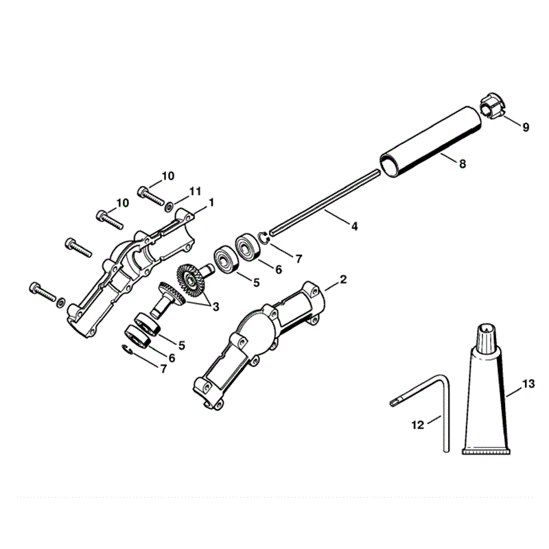 Stihl HT-KM Pole Saw (HT-KM Pole Saw) Parts Diagram, Angle drive