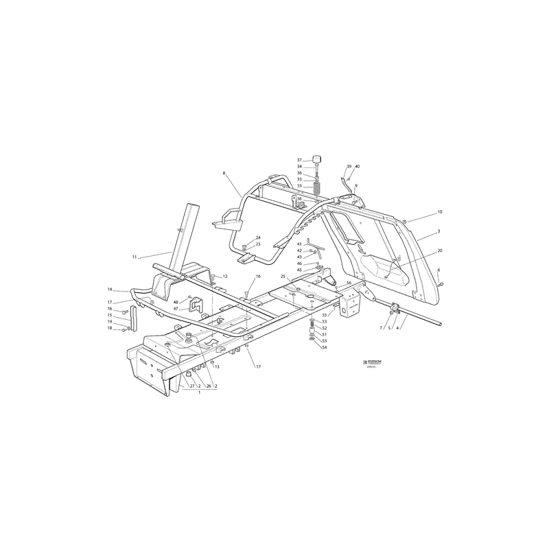 Castel / Twincut / Lawnking Castel F72 Rider  (F72 Ride On Mower) Parts Diagram, Page 1