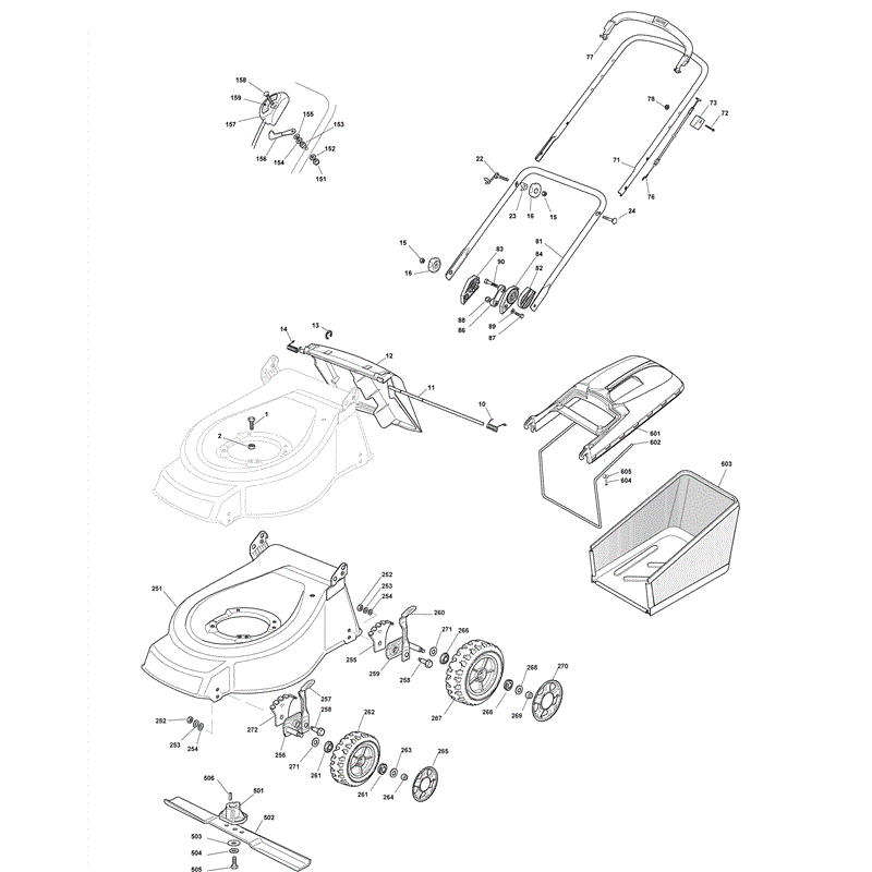 Mountfield 430HP (2008) Parts Diagram, Page 1