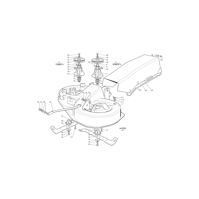 Castel / Twincut / Lawnking J92 (J92 Lawn Tractor) Parts Diagram, Page 12