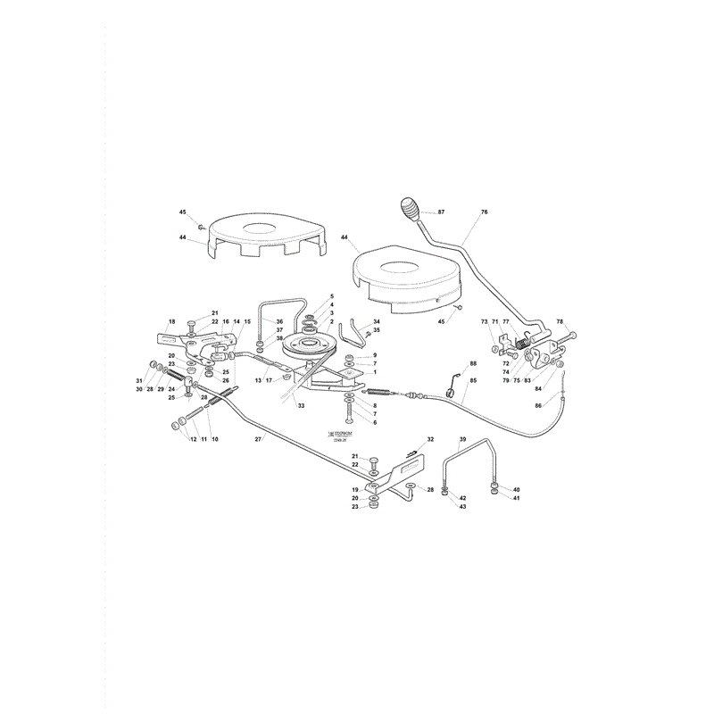 Castel / Twincut / Lawnking J98SHYDRO (J98 S Hydro Lawn Tractor) Parts Diagram, Page 10