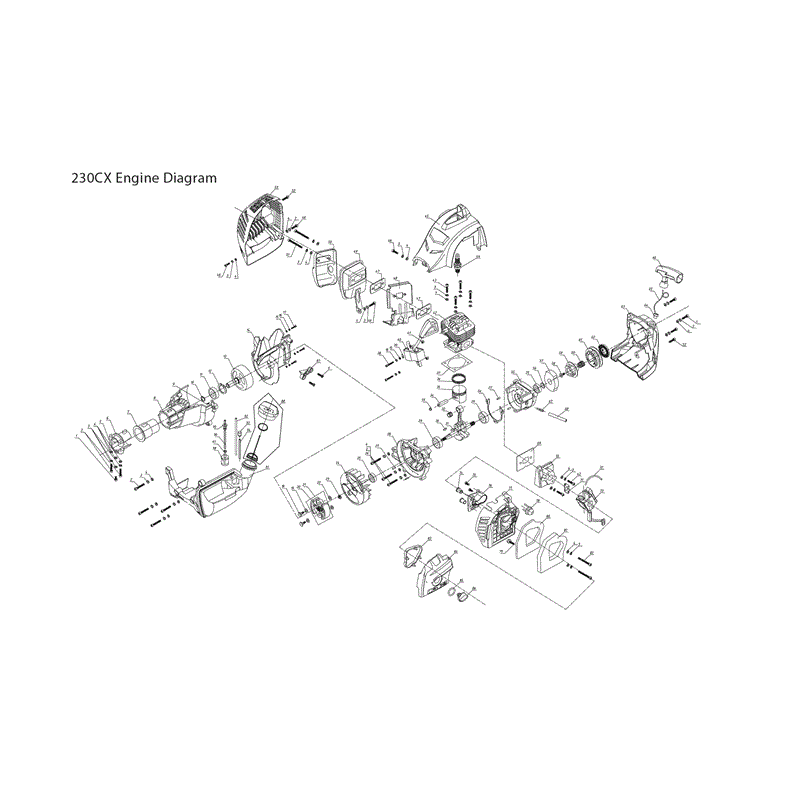 Mitox 230CX-a (230CX-A) Parts Diagram, Engine