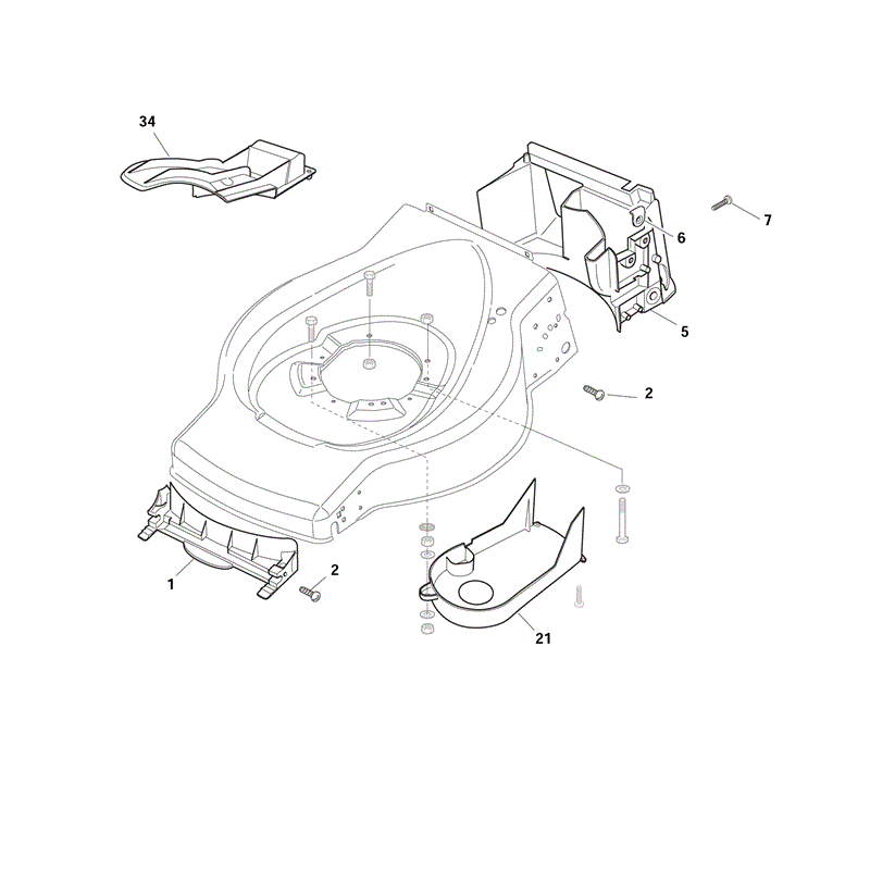 Mountfield SP454 (RM45 140cc OHV) (2013) Parts Diagram, Page 2